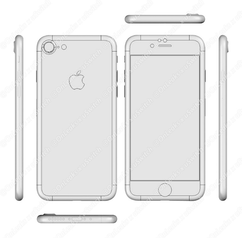 iPhone 7 CAD画像