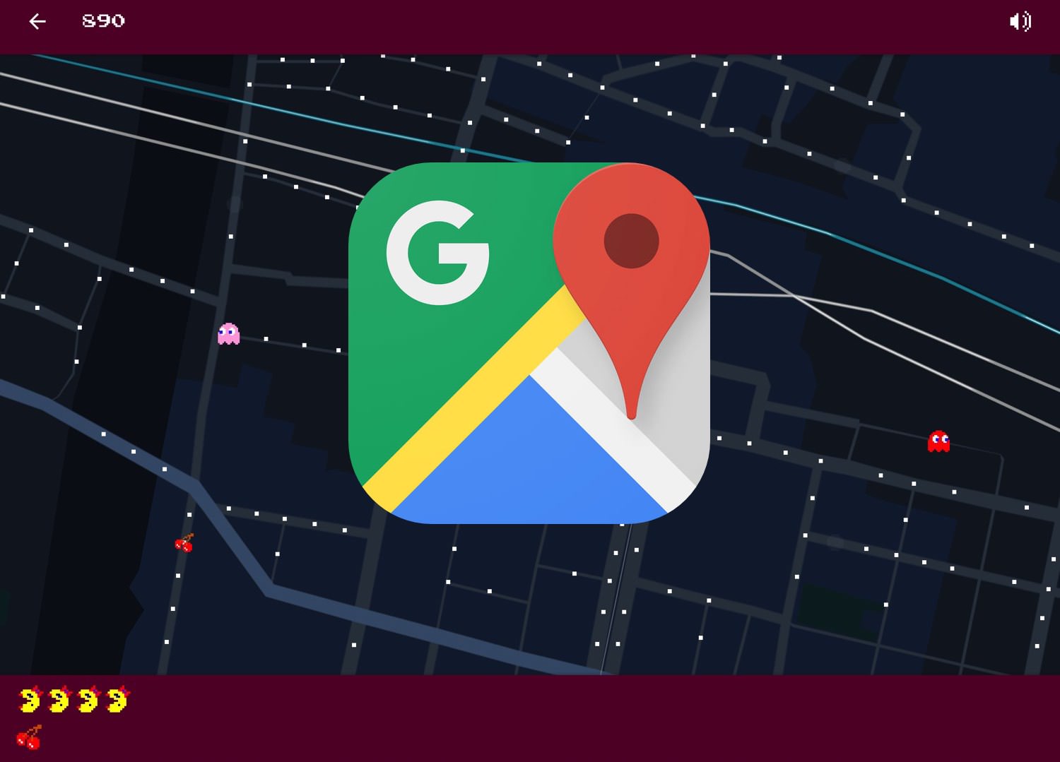 エイプリルフール Googleマップ アプリで パックマン の続編の