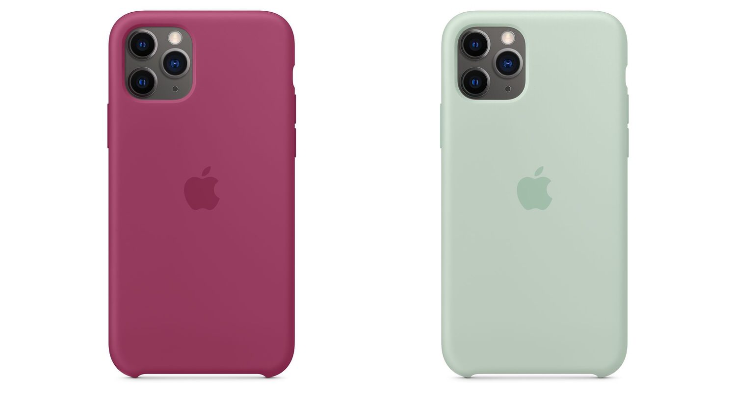 iPhone 11 Pro/11 Pro Maxの純正シリコーンケースに新カラー2色 ｢ポメグラネット｣ ｢ベリル｣ 登場