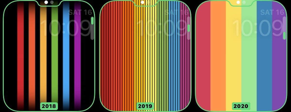 Watchos 6 2 5にレインボー文字盤3種類が新規追加へ 今年は虹色グラデーションも用意 Corriente Top