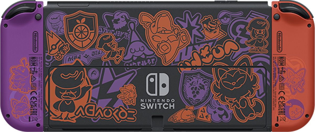 Nintendo Switch (有機ELモデル) スカーレット・バイオレットエディション｣ 11月4日発売。伝説のポケモン ｢コライドン｣  ｢ミライドン｣ が描かれた特別デザイン | CoRRiENTE.top