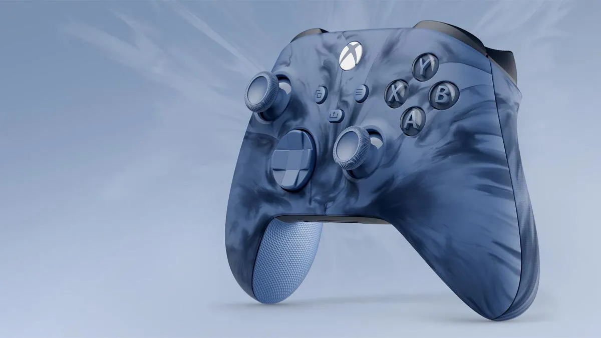 Xbox ワイヤレス コントローラー (ストームクラウド ベイパー) スペシャル エディション｣ が発表。青色の渦巻き模様が